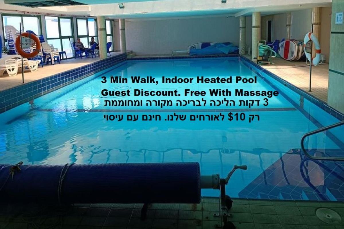 Beach Suite Israel- Best View, Gym, Massage Chair, Low Fee For Off-Site Indoor Pool Spa ביץ סוייט ישראל- נוף ים מאלף, כיסא מסאז, חדר כושר, אפשרות לבריכה מקורה, וספא בתשלום ממש מוזל Ashkelon Eksteriør bilde